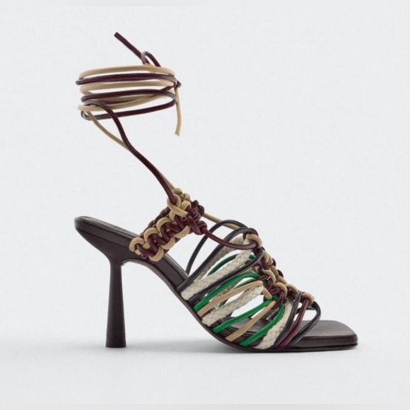 Cute Heel Sandals Créate for Zara Woman || Size 36 || - Picture 10 of 13